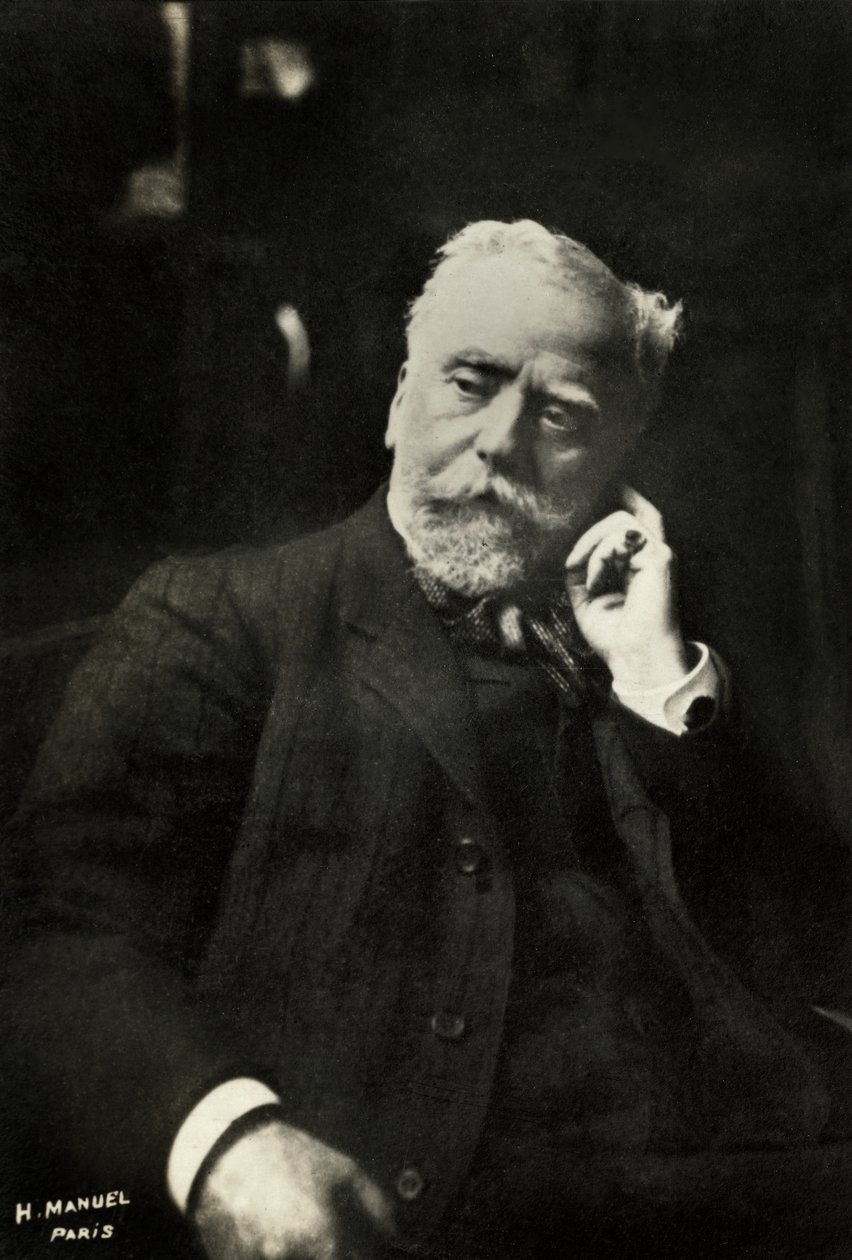 Portrait of the French painter Leon Augustin Lhermitte by Henri Manuel