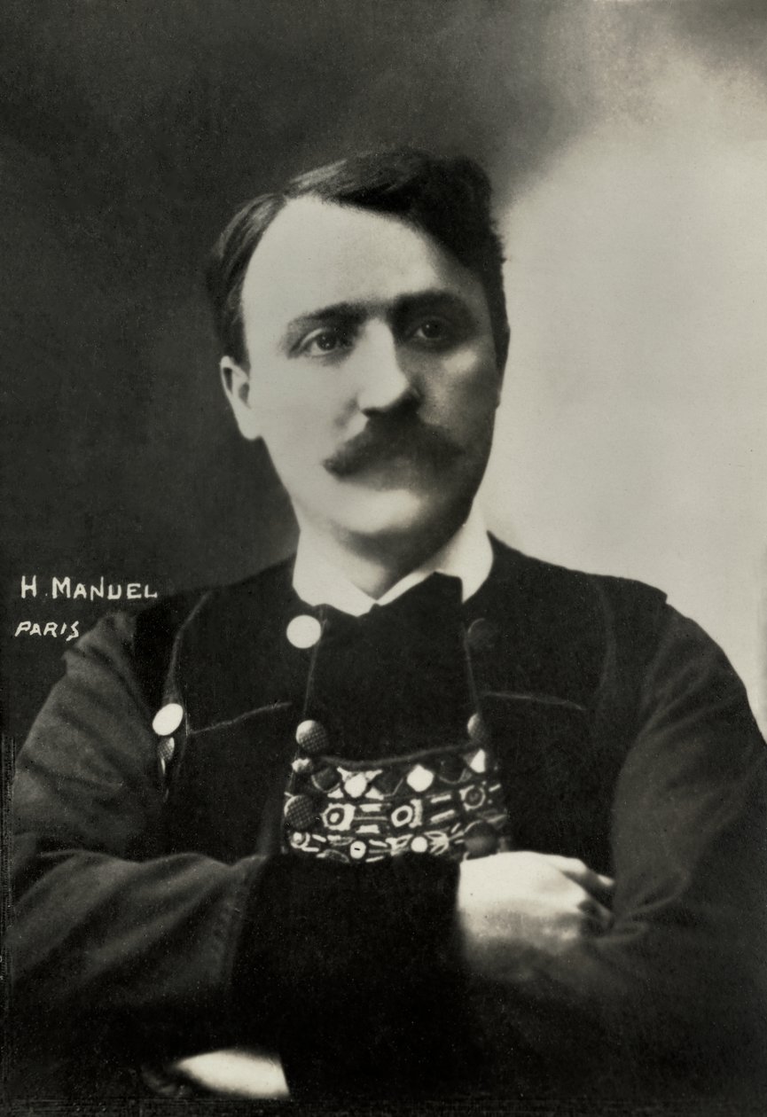 Portrait of the French Writer Theodore Botrel by Henri Manuel