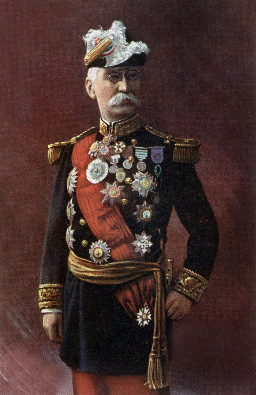 French Officer General Joseph Gallieni (1849-1916), Photo by Henri Manuel by Henri Manuel