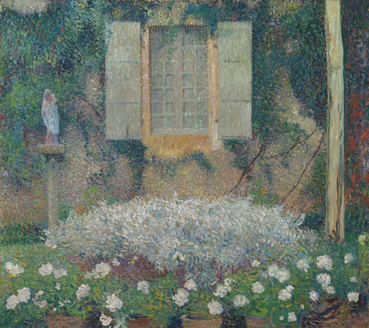 Window Of The Kitchen On The Garden At Marquayrol by Henri Martin