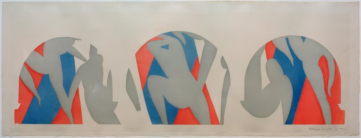 Dance, Grey, Blue, Pink by Henri Matisse