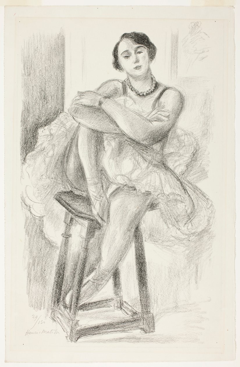 Dancer Seated on a Stool, from Ten Dancers by Henri Matisse