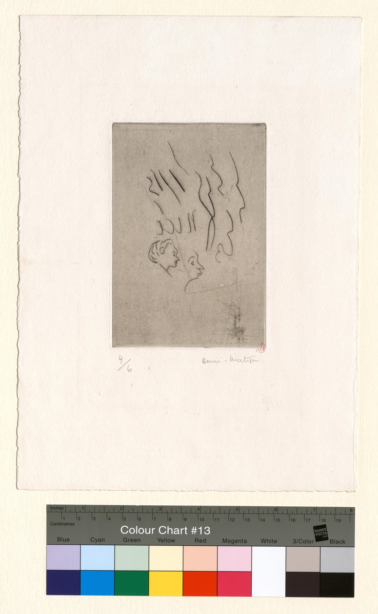Two Small Profiles (Biting Test) by Henri Matisse
