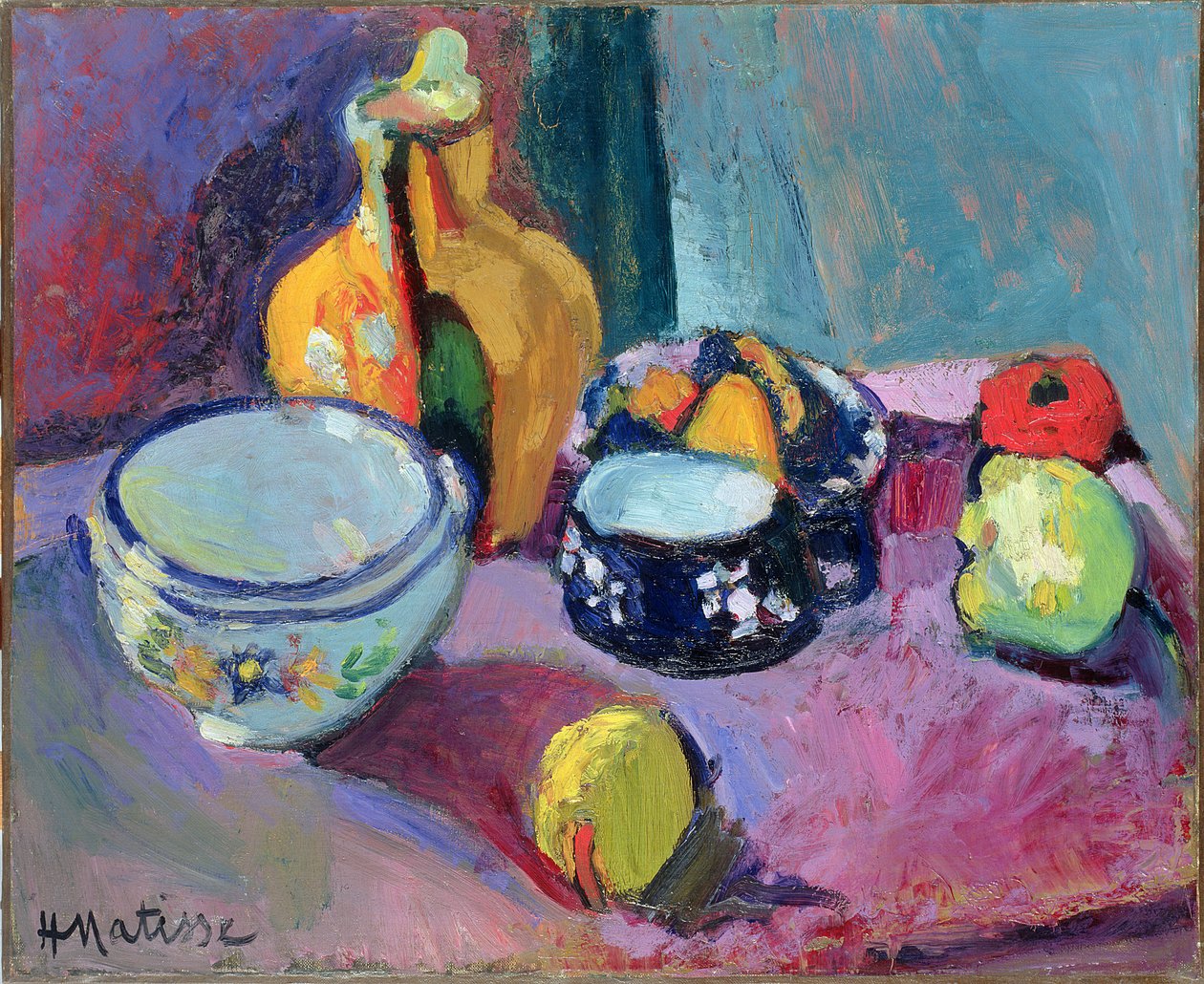 Dishes and Fruit by Henri Matisse