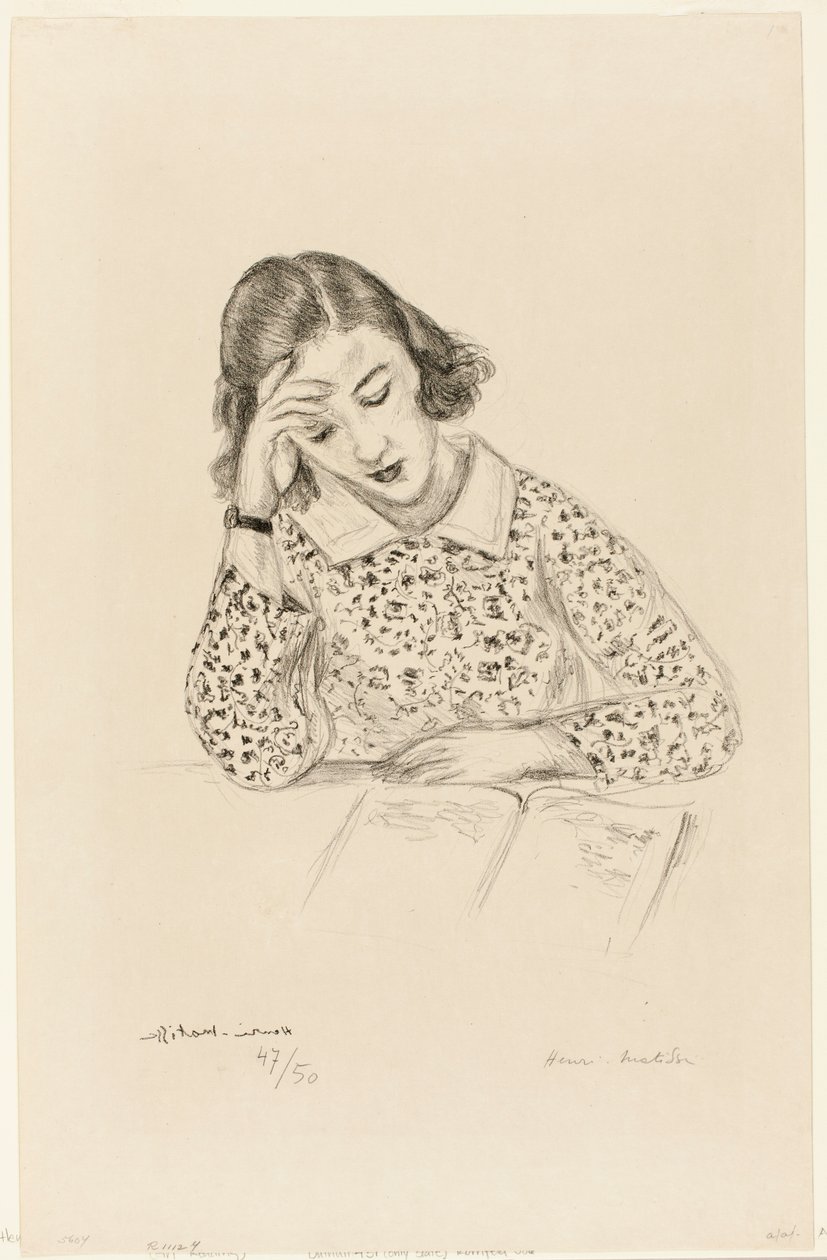 Girl Reading by Henri Matisse