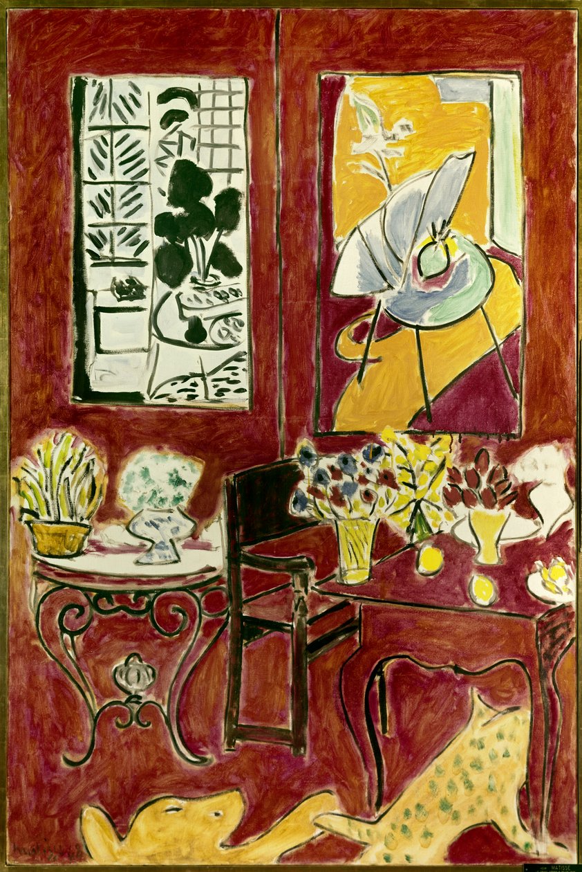 Large Red Interior 1948 by Henri Matisse: Fine art print
