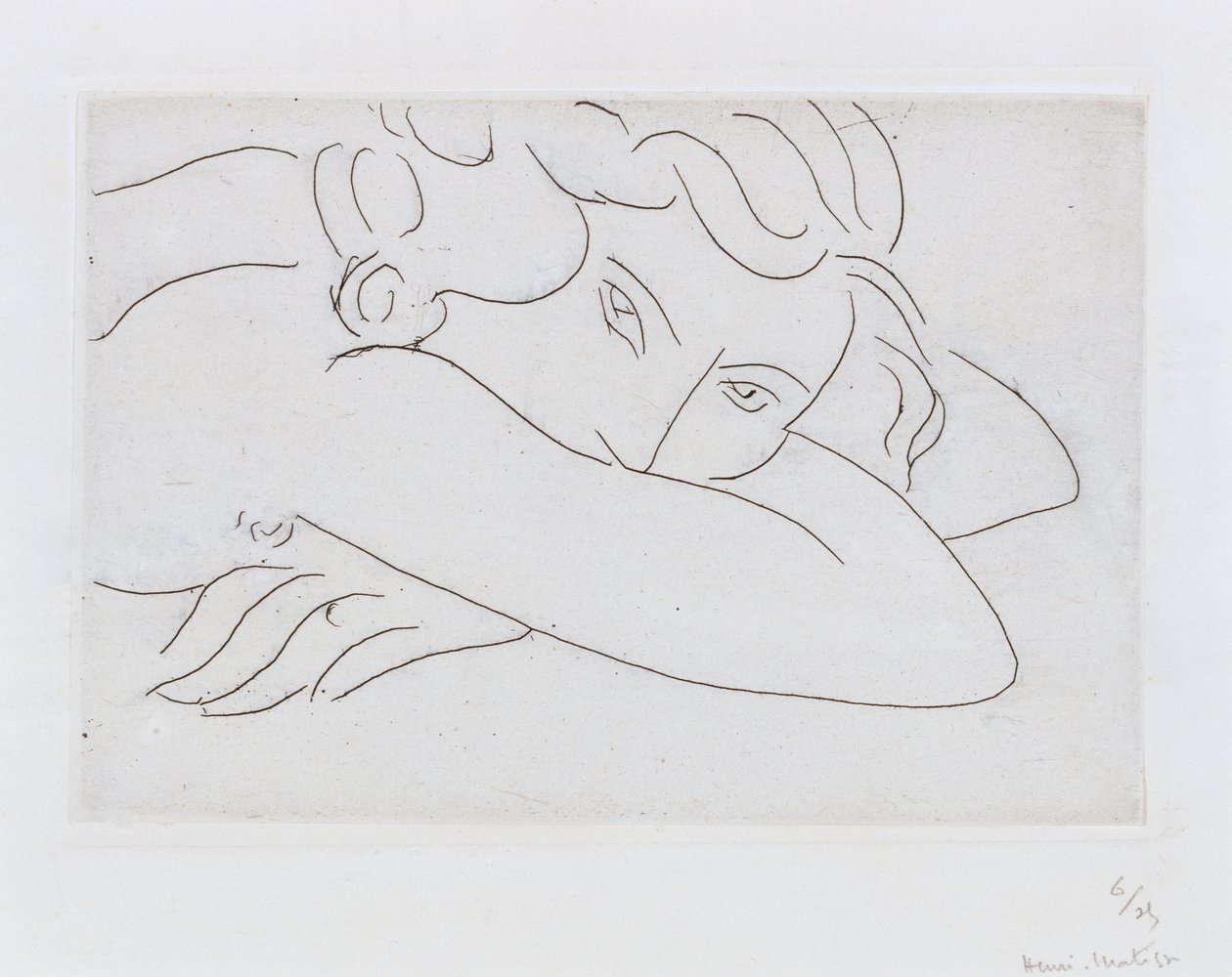 Head and Arms of Reclining Nude by Henri Matisse