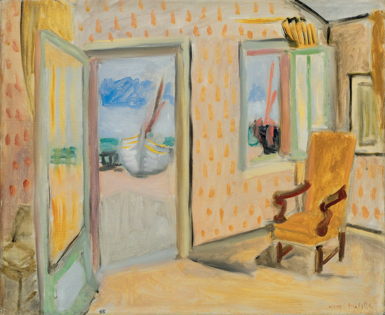 Interior, Open Door, c.1920-1921 by Henri Matisse