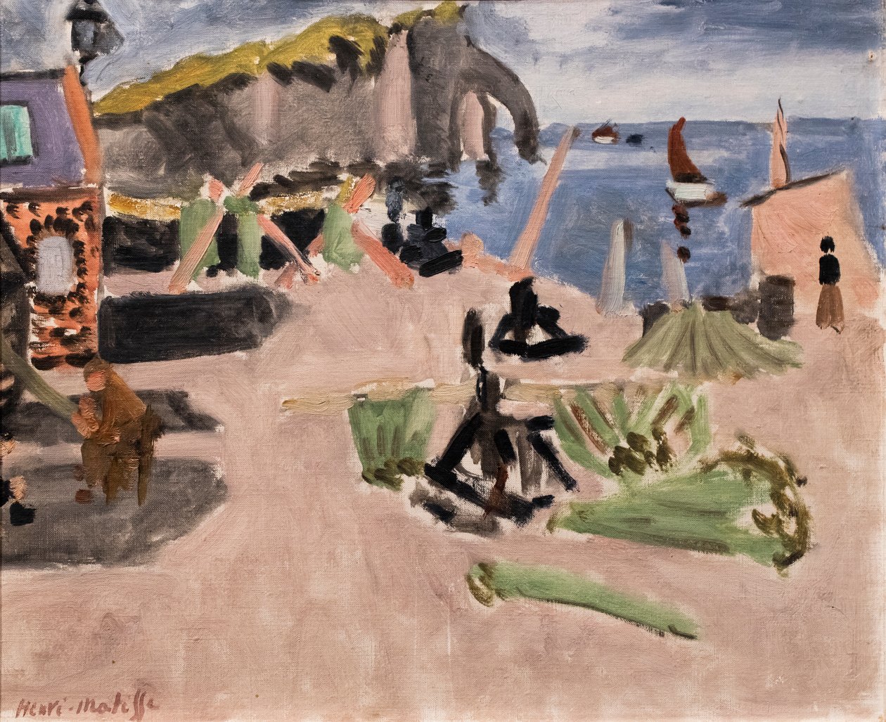 The Cliff of Aval and the Cabin by Henri Matisse