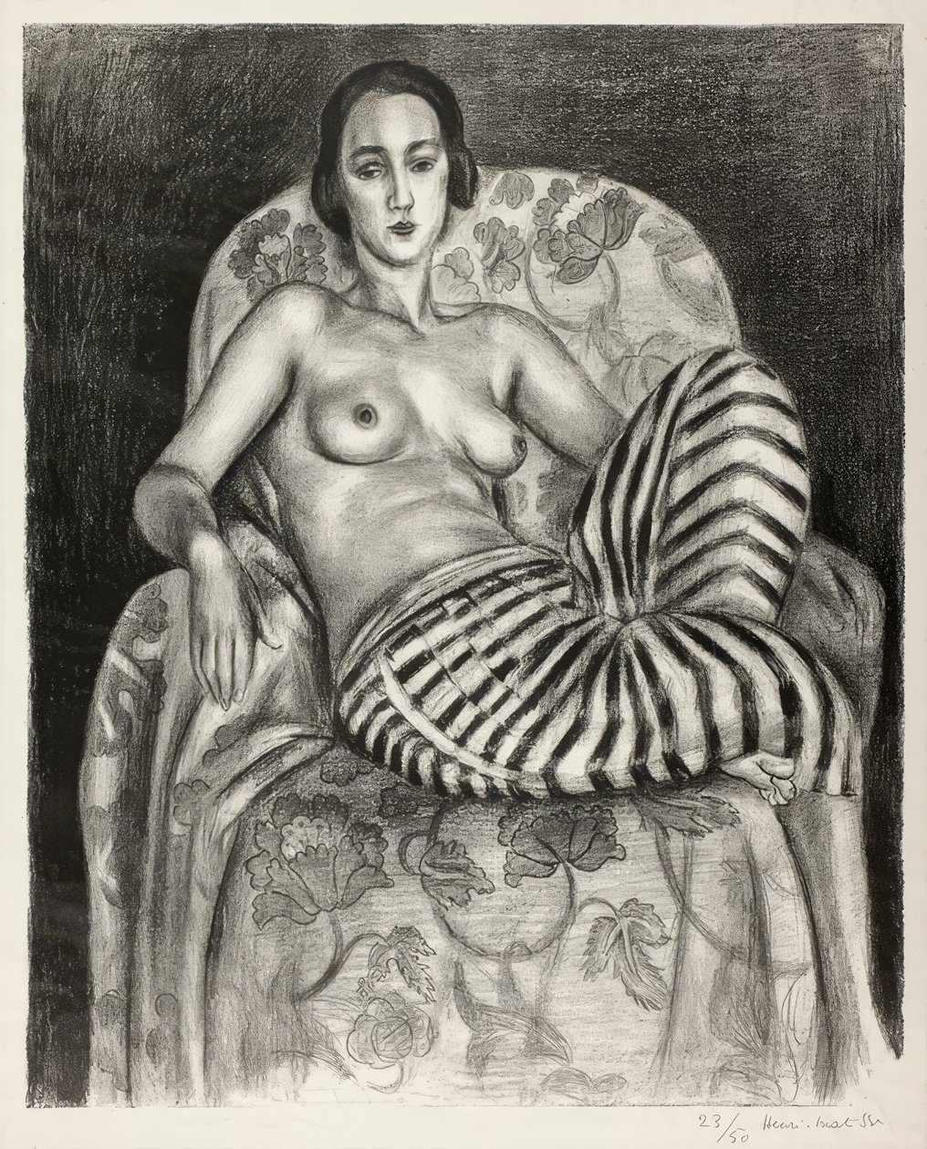 Large Odalisque in Striped Pantaloons by Henri Matisse