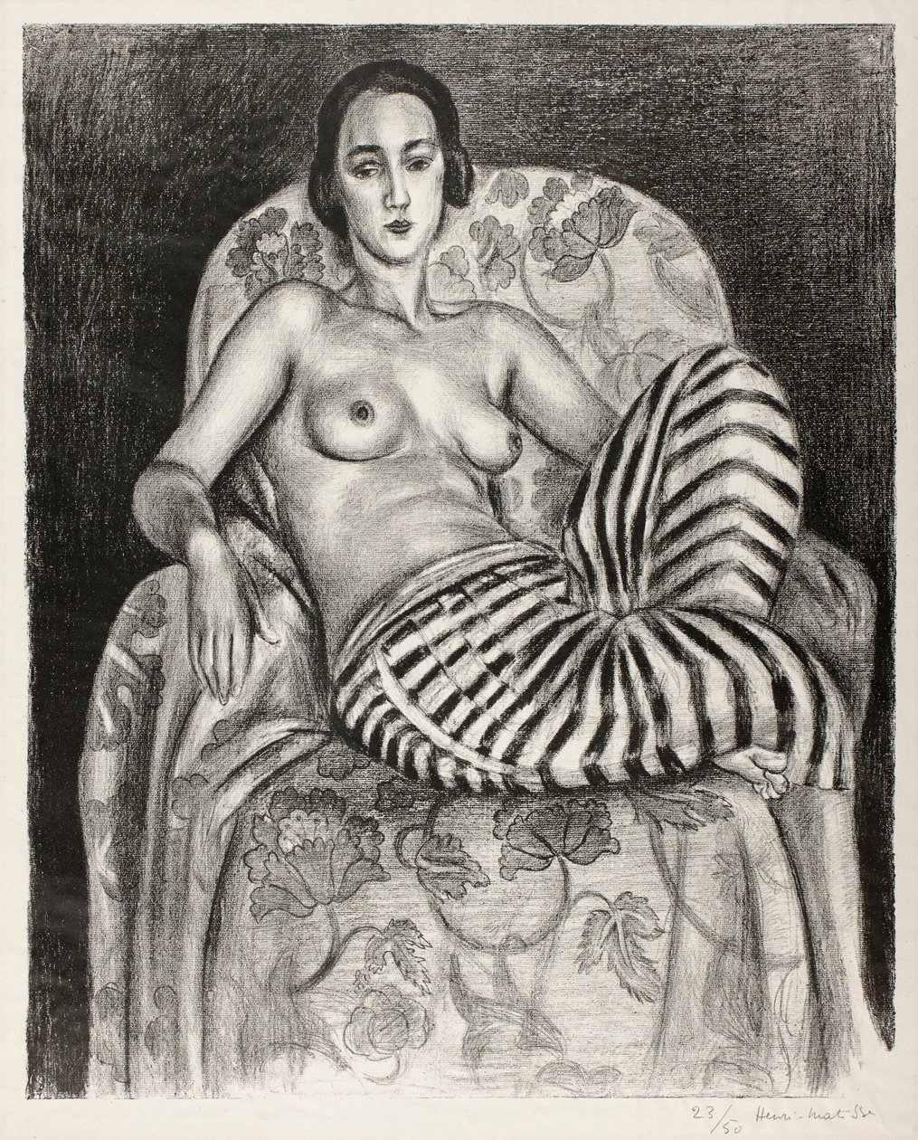 Large Odalisque in Striped Pantaloons by Henri Matisse