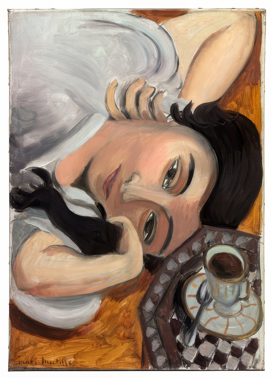 Laurette with a Cup of Coffee by Henri Matisse