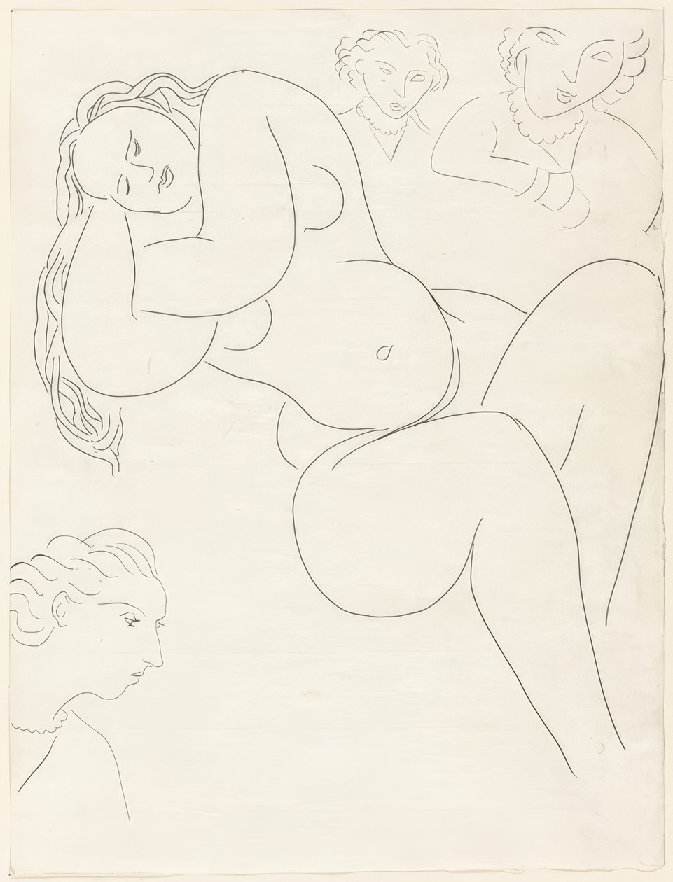 The Bell Ringer, plate eight from Poesies de Mallarmé by Henri Matisse
