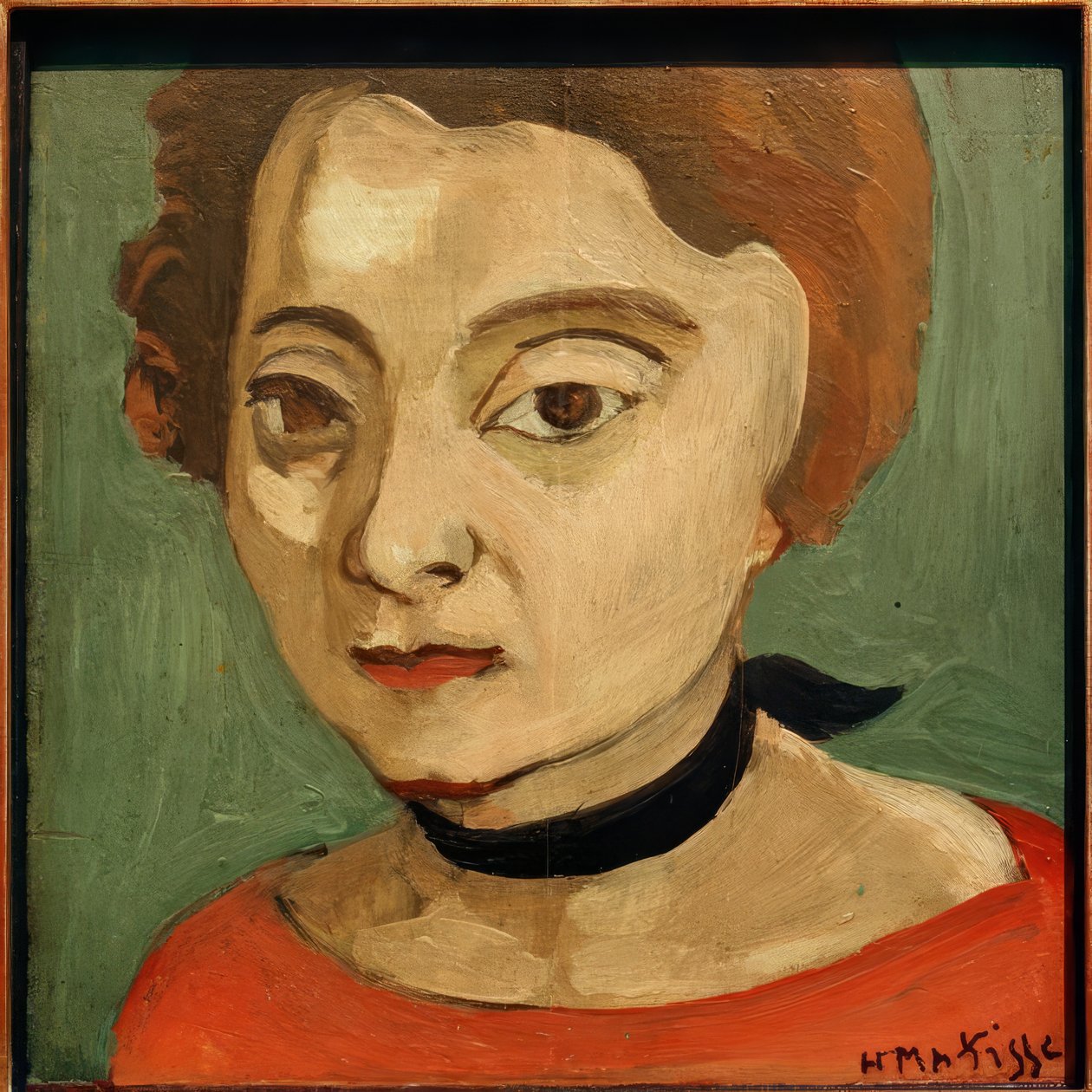 Marguerite with Black Velvet Necklace by Henri Matisse