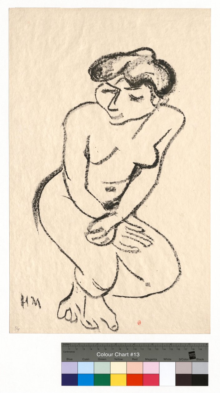 Crouching Nude with Eyes Downcast by Henri Matisse