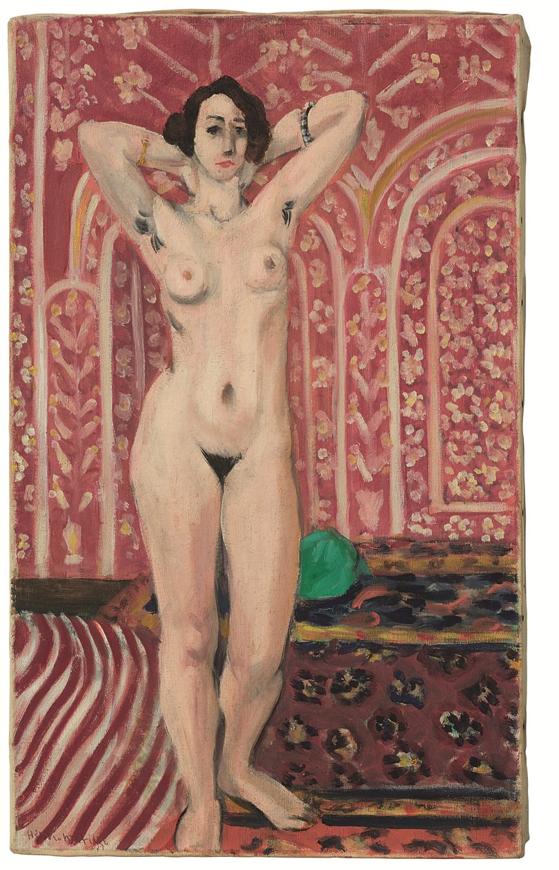 Nude on Red Background by Henri Matisse