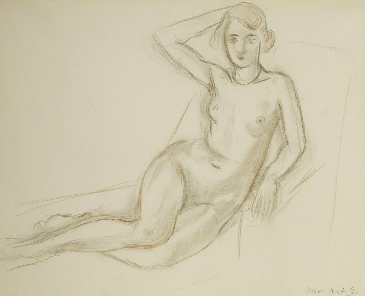 Nude Sitting on a Reclining Chair by Henri Matisse