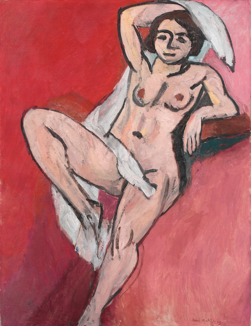 Nude with a White Scarf by Henri Matisse