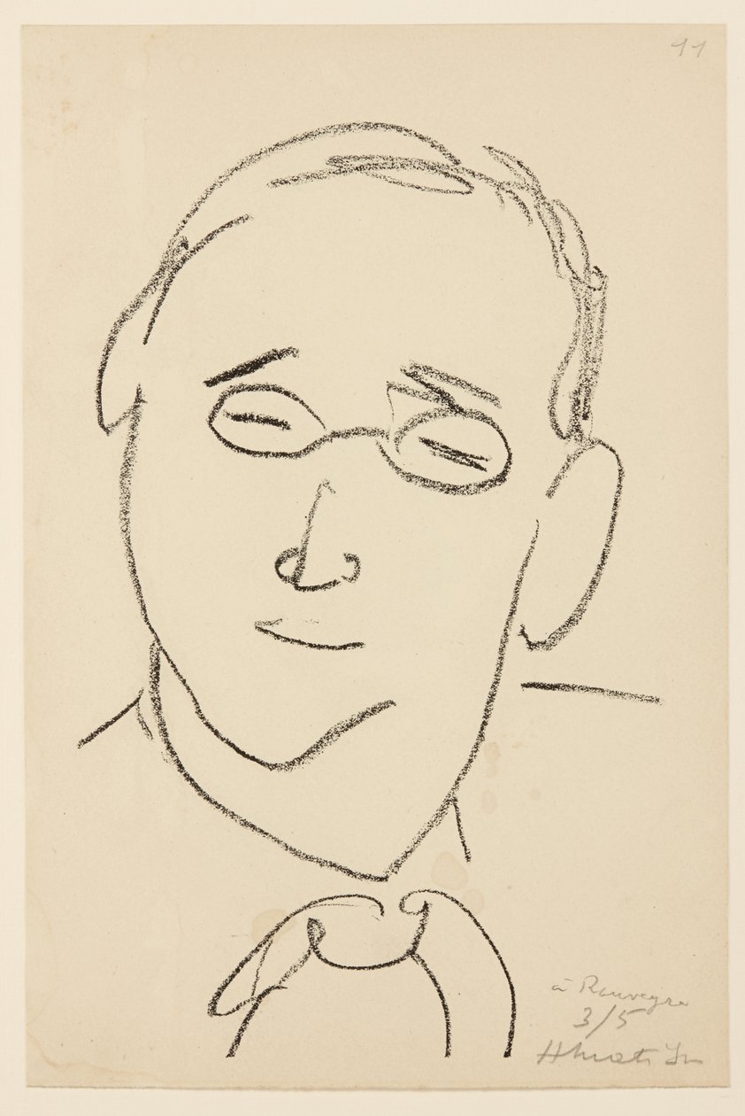Portrait of Paul Léautaud by Henri Matisse