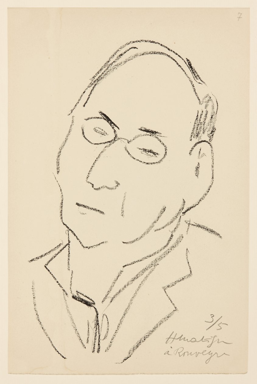 Portrait of Paul Leautaud by Henri Matisse