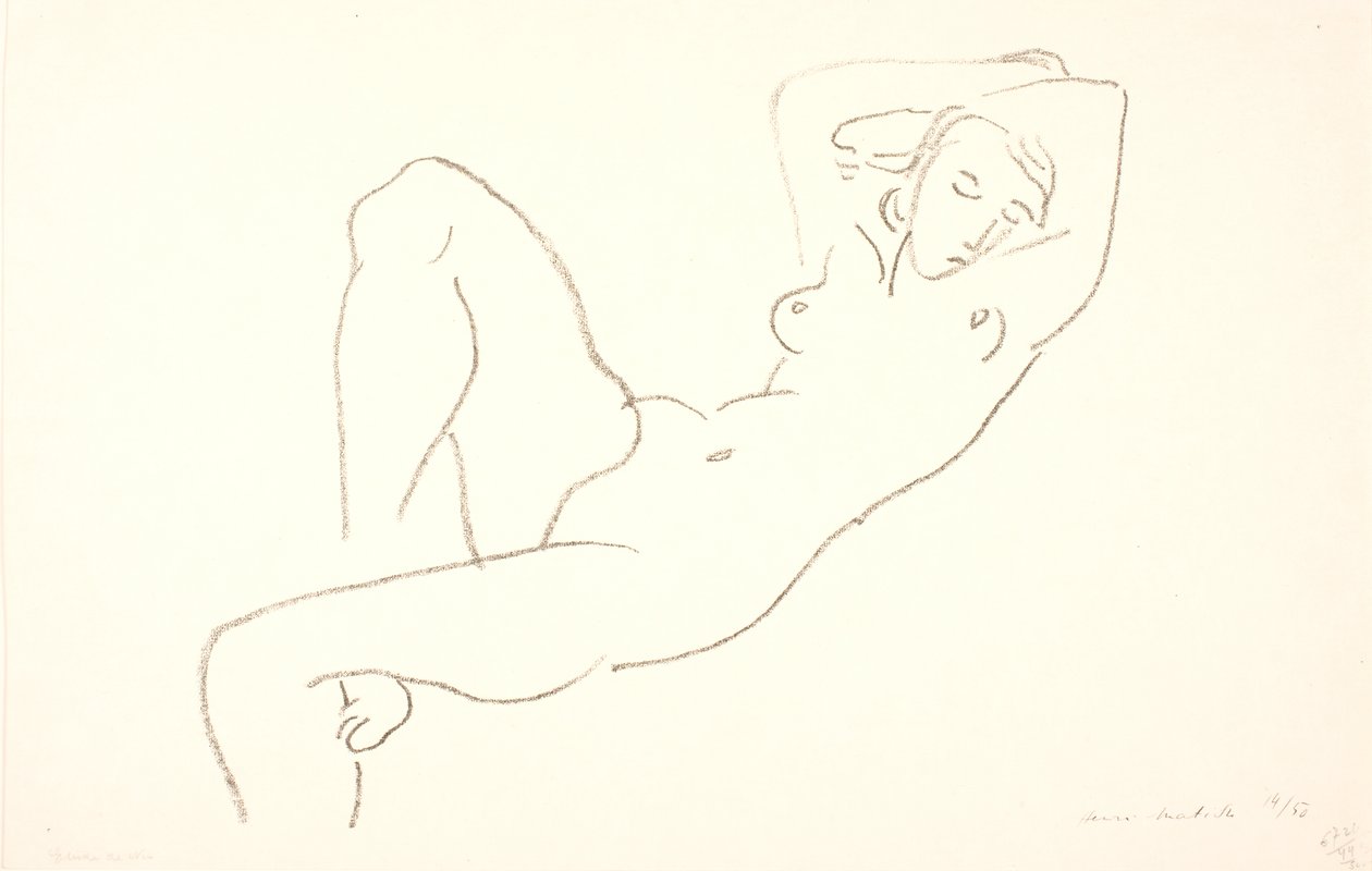 Sleeping, Naked Woman by Henri Matisse