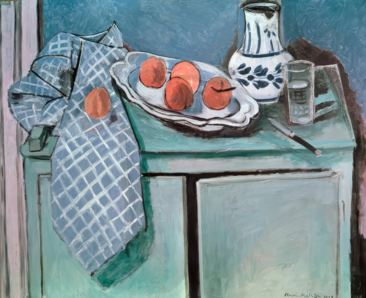 Still Life on Green Sideboard by Henri Matisse