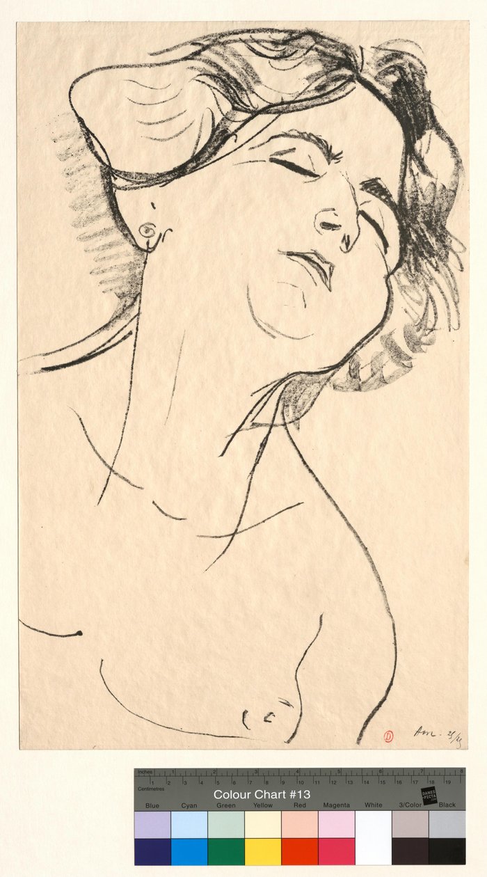 Head of a Woman, Eyes Closed by Henri Matisse