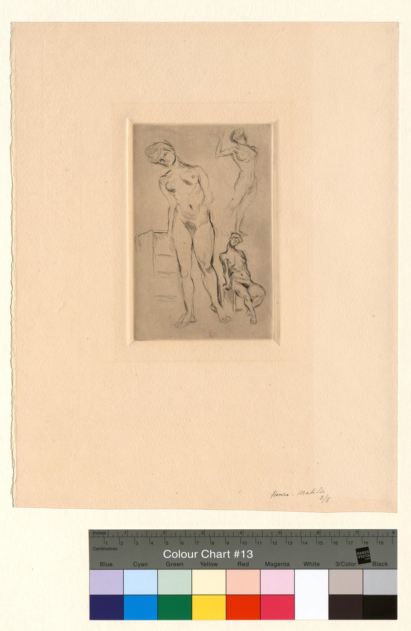 Three Nudes, One Leaning on a Stool by Henri Matisse