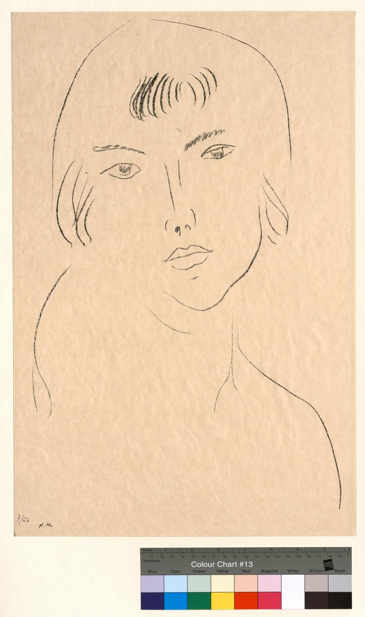 Face with Fringe by Henri Matisse