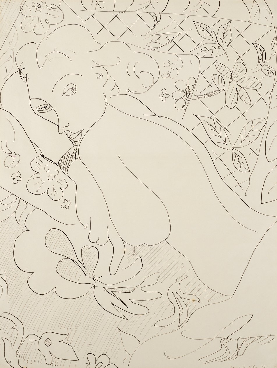Woman Lying by Henri Matisse