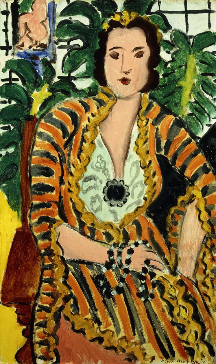 Woman with a Blue Jewel (Helene Galitzine with Gemstone) by Henri Matisse