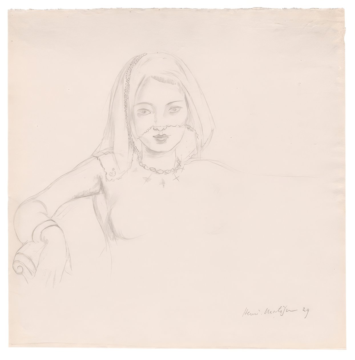Young Woman with a Veil by Henri Matisse