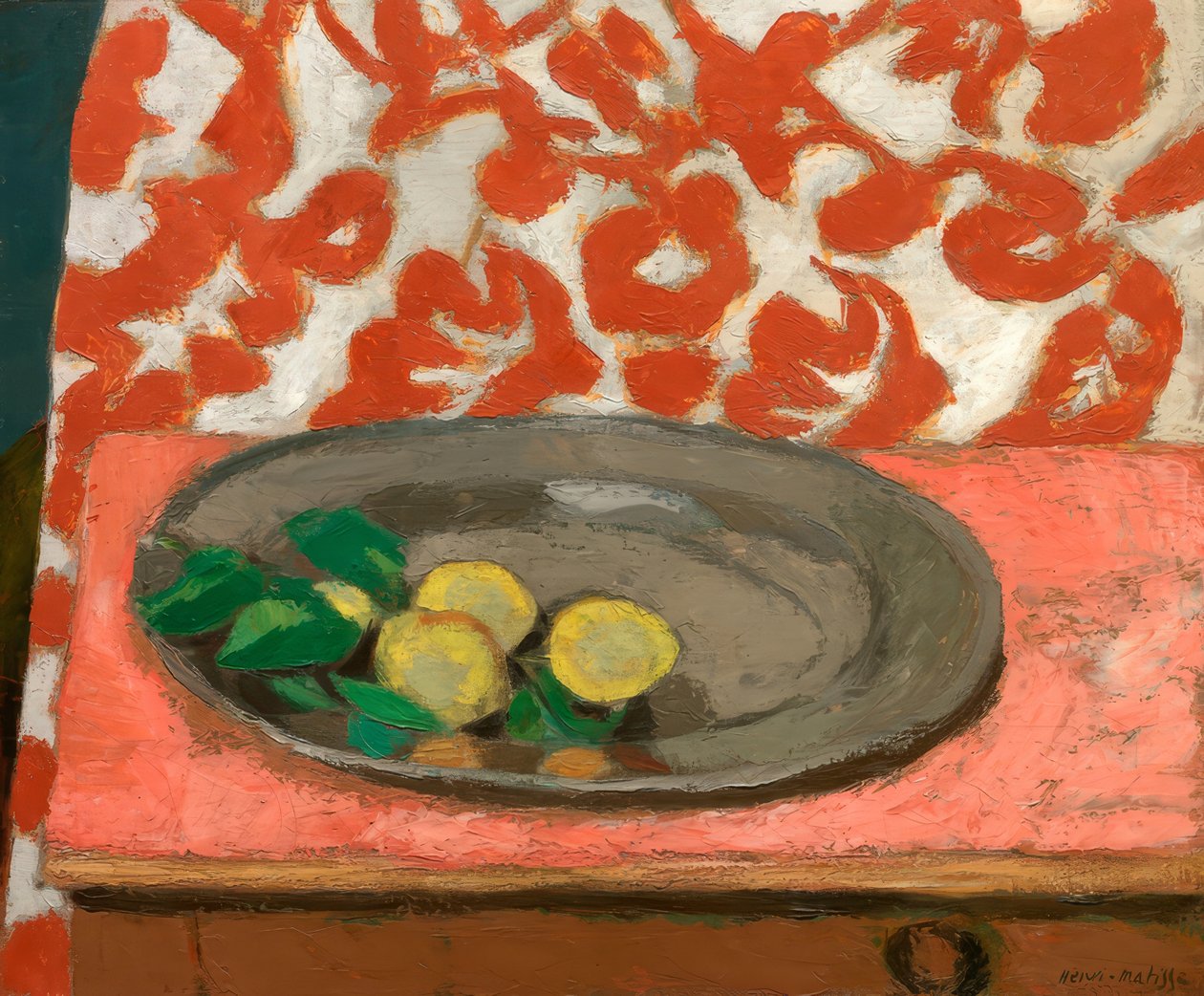 Lemons on a Pewter Plate by Henri Matisse