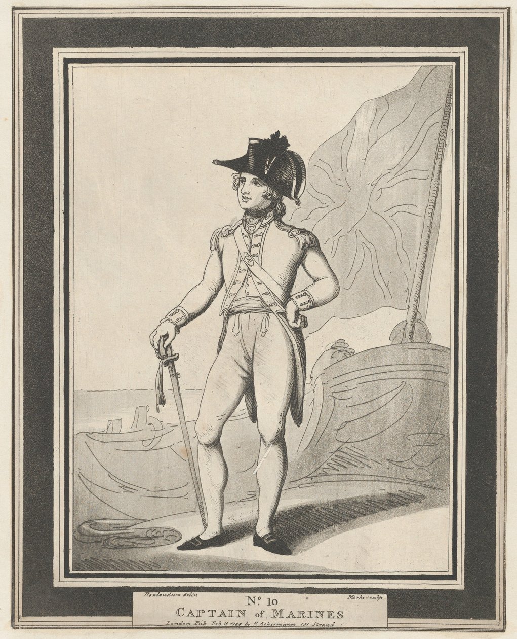 No. 10: Captain of Marines, February 15, 1799 by Henri Merke