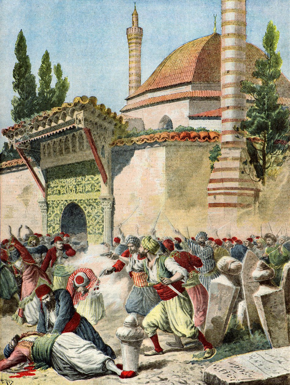 Armenian Attack on a Mosque by Henri Meyer
