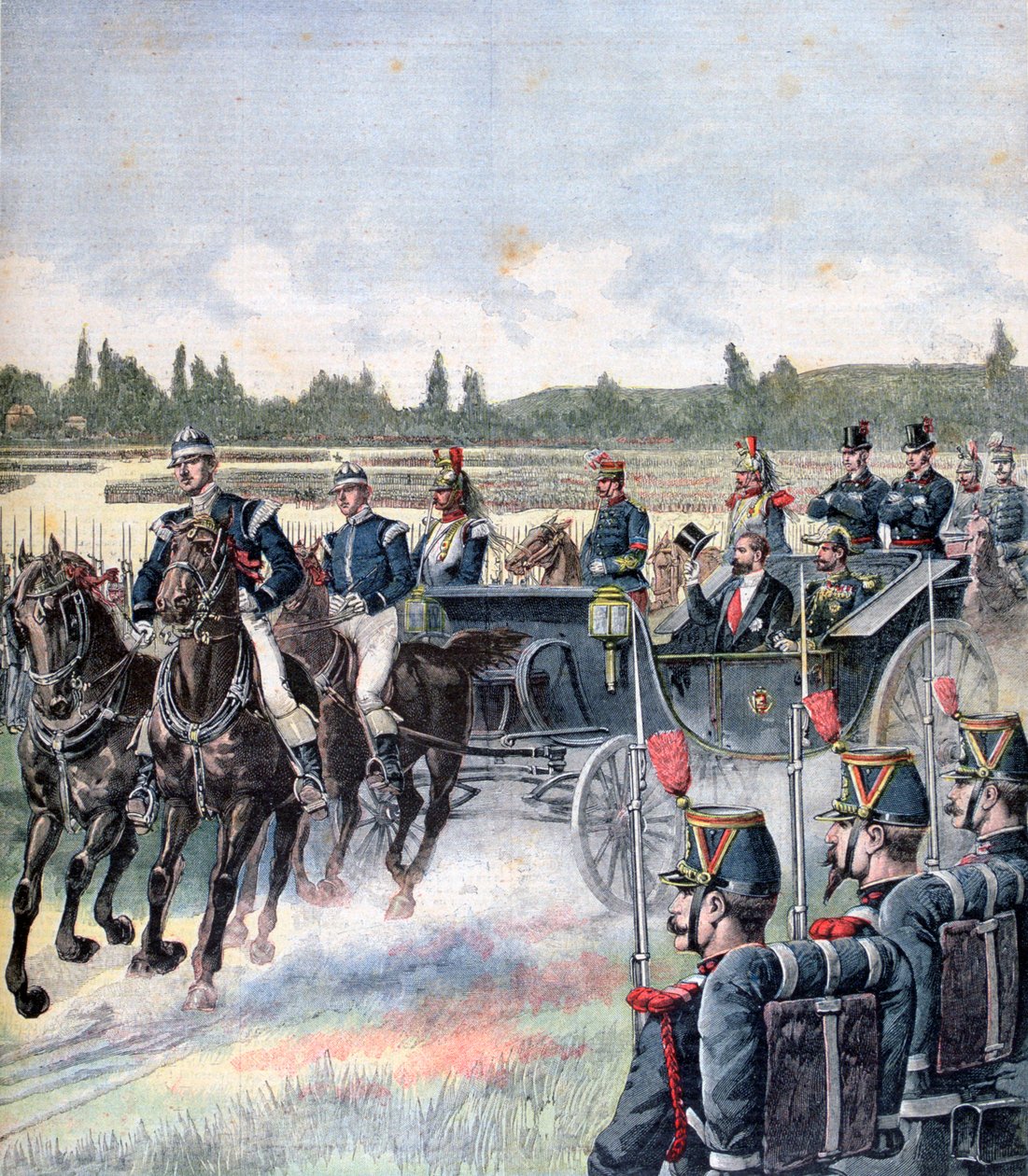 Arrival of the President of the Republic, Military Review, 14th July 1891 by Henri Meyer