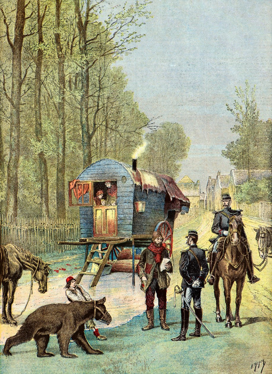 Bohemian Census by the Gendarmerie by Henri Meyer