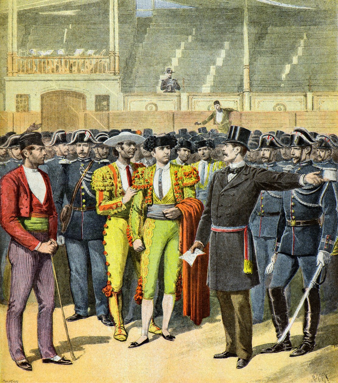 Bullfighting Banned in the South of France, 1895 by Henri Meyer