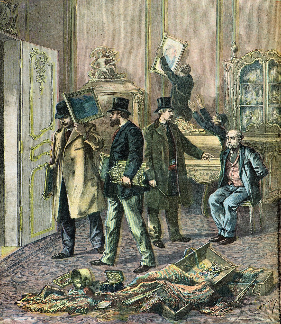 Burglary in a Grand Parisian Hotel by Henri Meyer
