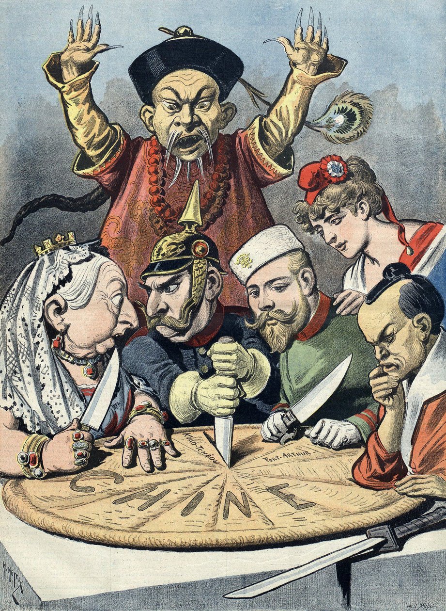 China Imperialism Cartoon by Henri Meyer