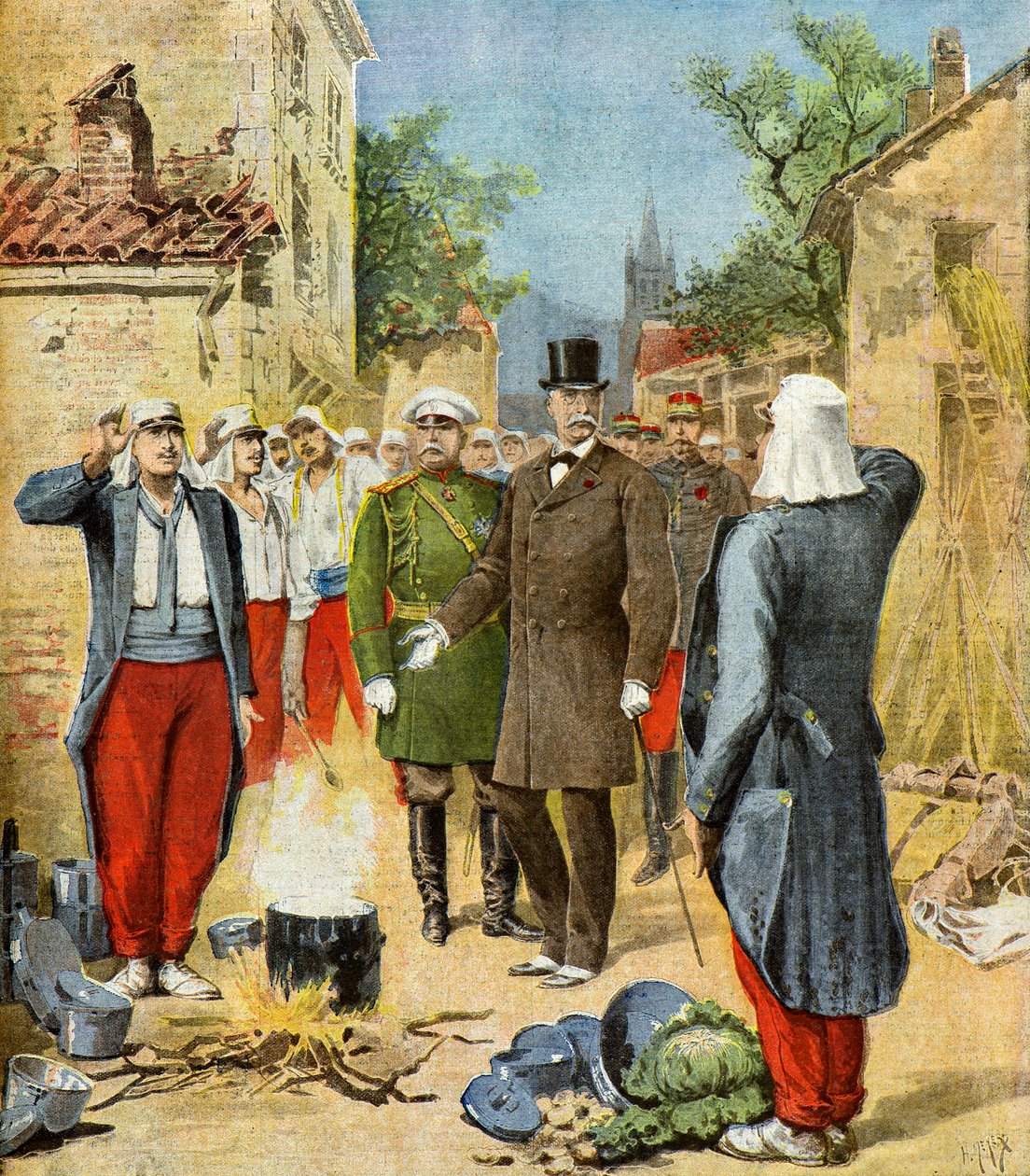 Felix Faure at the Great Maneuvers, 1895 by Henri Meyer