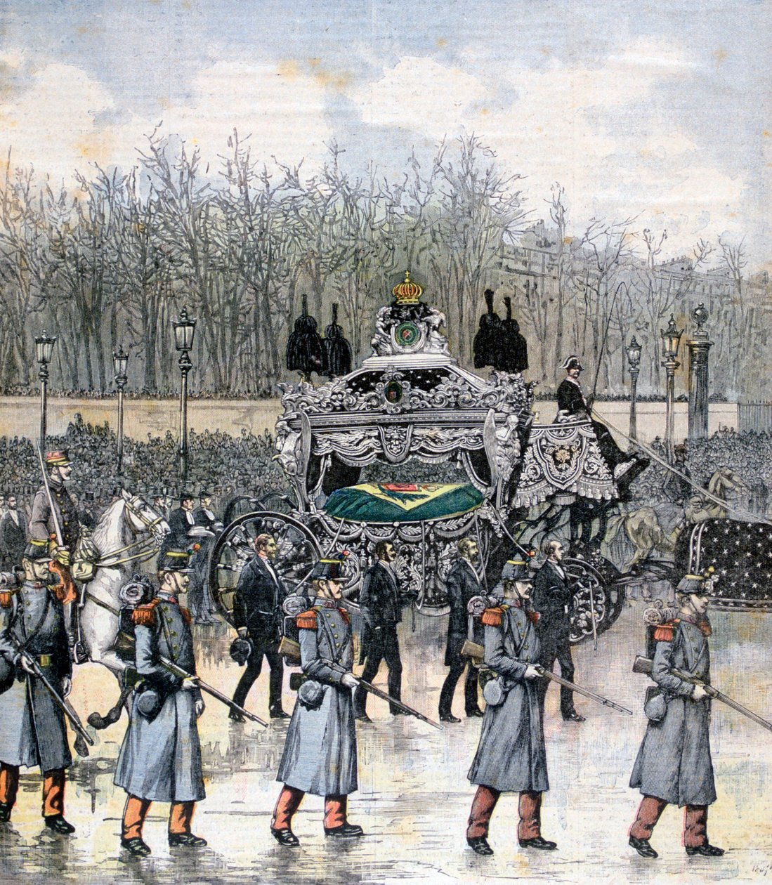 Funeral of the Emperor of Brazil, 1891 by Henri Meyer
