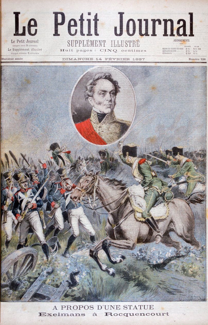 Isidore Exelmans French soldier, Battle of Rocquencourt, 1815 1897 by Henri Meyer