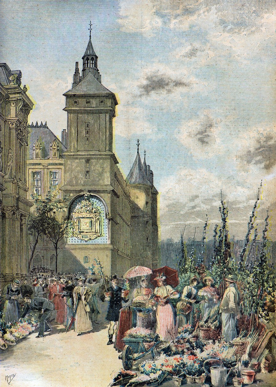 Paris Flower Market by Henri Meyer
