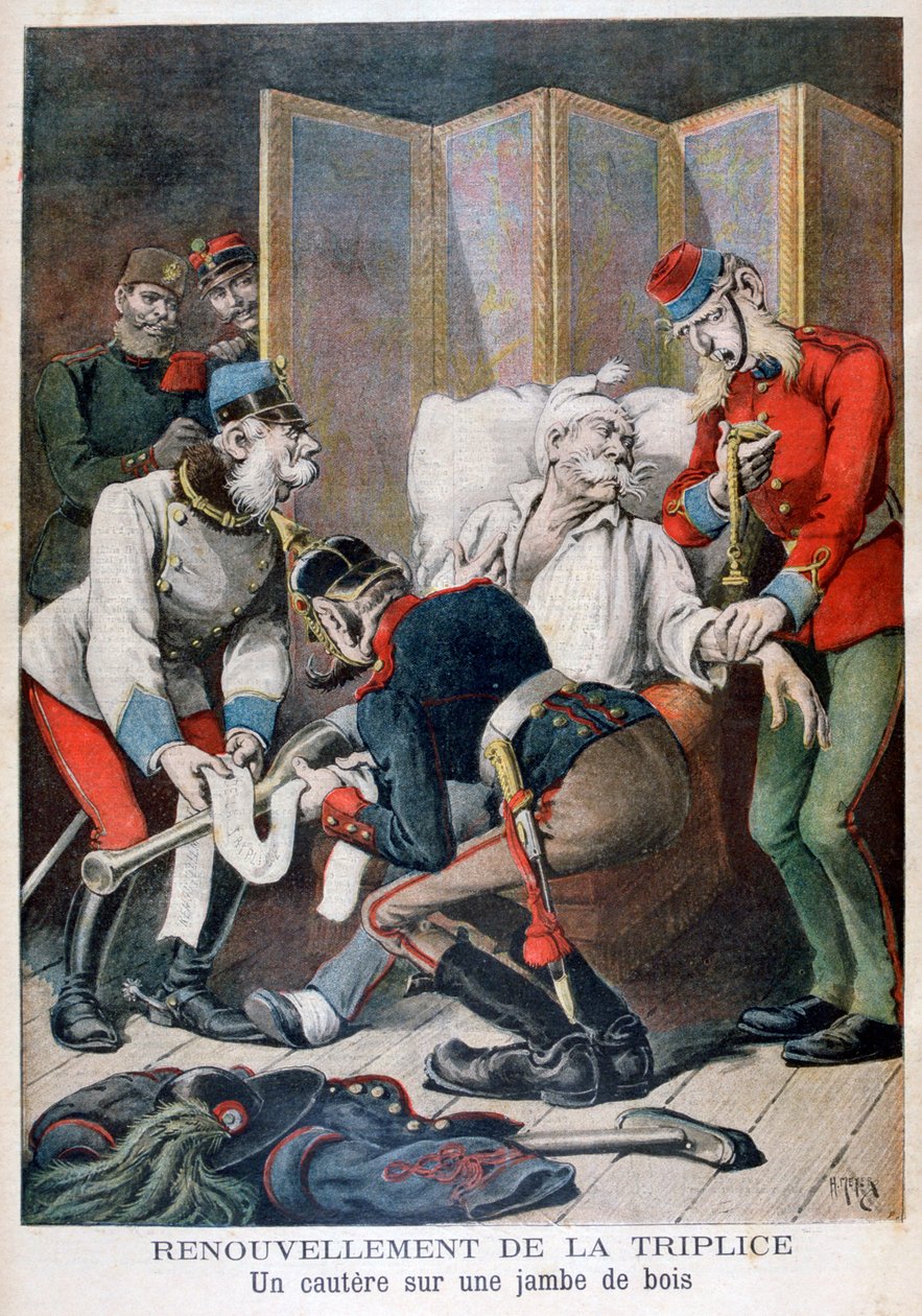 Renewal of the Triple Alliance of Germany, Austria and Italy, 1896 by Henri Meyer