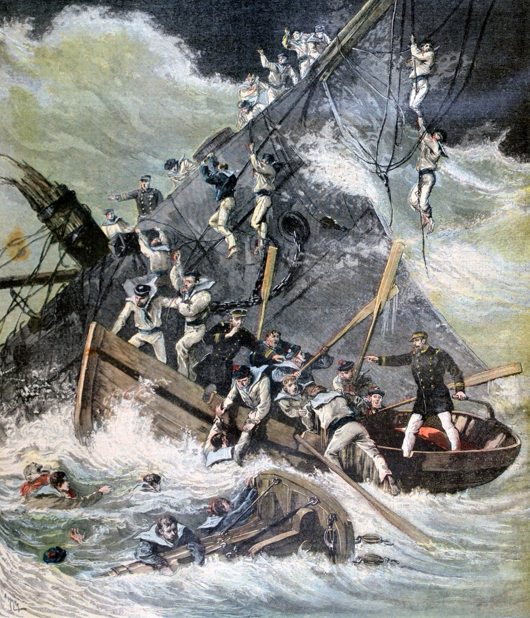 Shipwreck of the La Bourdonnais, Sainte Marie, Madagascar, 1893 by Henri Meyer