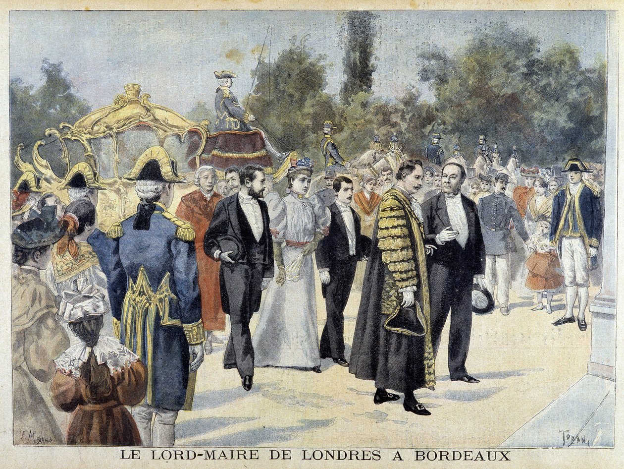 The Lord Mayor of London to Bordeaux - in Le Petite Journal by Henri Meyer