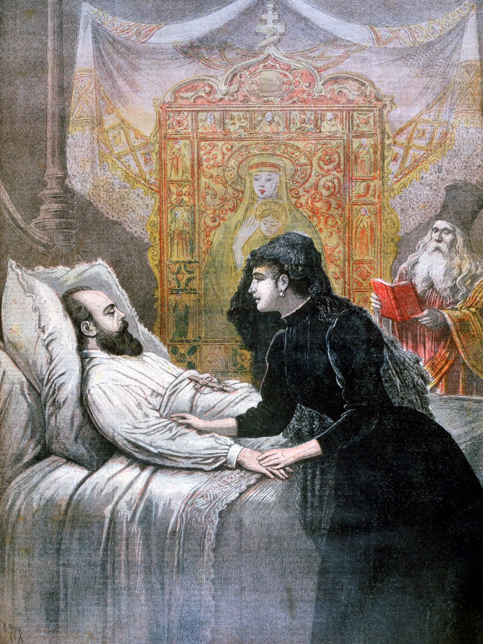 The Death of Tsar Alexander III of Russia by Henri Meyer