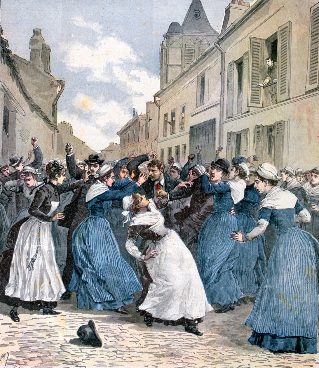 The taking away of the insane in Villejuif, Paris, 1891 by Henri Meyer