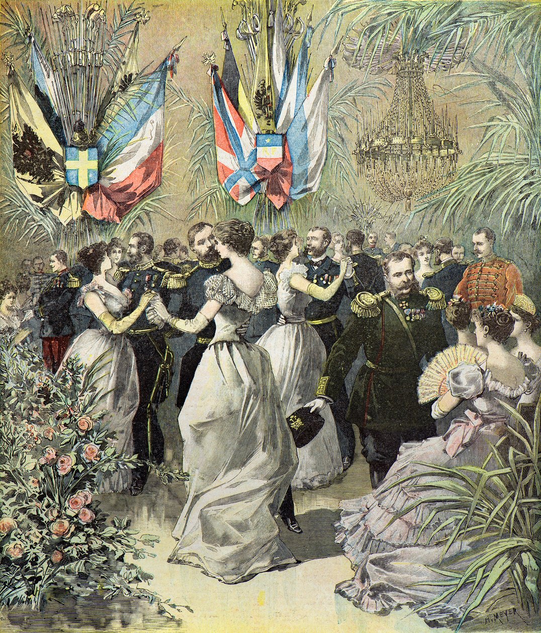 A ball at the Toulon arsenal by Henri Meyer